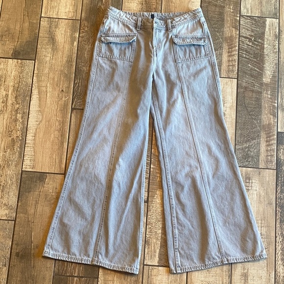 Divided Denim - Divided Light Gray wide leg Flare Jeans